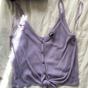 Lavender Crop Tank